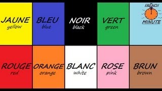 Learn French with Jublie2  French Colors The French Minute [upl. by Anned]