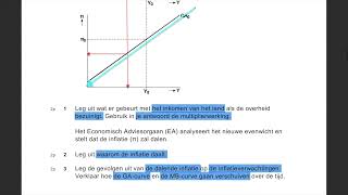 🎓 Economie vwo  IS MB GA model  voorbeeld examenopgave 1 [upl. by Aneeb702]