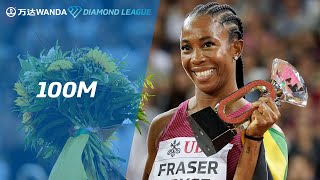 ShellyAnn FraserPryce wins fifth Diamond League title in 100m at 2022 Zurich Final [upl. by Tiram605]