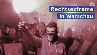 Warschau Rechtsextreme und Regierung demonstrieren gemeinsam beim Unabhängigkeitsmarsch [upl. by Kelwen]