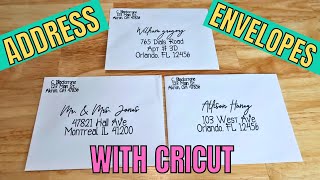 Addressing envelopes perfectly with your Cricut [upl. by Narak]