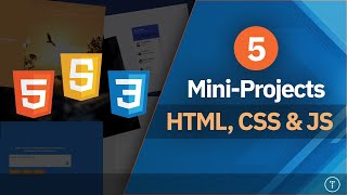 Build 5 Projects With HTML CSS amp JavaScript [upl. by Kciredes]