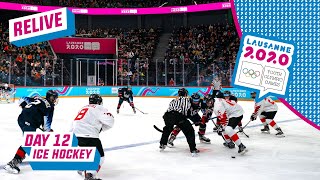 RELIVE  Ice Hockey  USA vs CANADA  Mens Semifinal  Day 12  Lausanne 2020 [upl. by Airal]