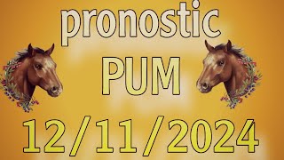 ✅ pronostic PMU  Mardi 12 novembre 2024  🔥🔥🔥 [upl. by Ecyak]