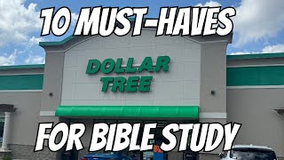 10 Essential Dollar Tree Finds for Bible Study and Bible Journaling [upl. by Rowena475]