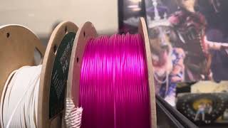 Semi Transparent Pink Inland Filament Bambu Lab P1S 3d printer [upl. by Franky]