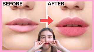 Get Fuller Lips Plumper Lips Pink and Cute Lips Naturally with This Face Exercise [upl. by Yentihw]