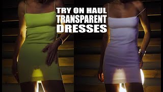 Try on haul my new transparent dresses without mp88 life style  Inside the mirror [upl. by Kent985]