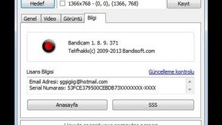 Bandicam Full Version  Reklamı Kaldırma  Remove Ads  Licance Code [upl. by Nerral]