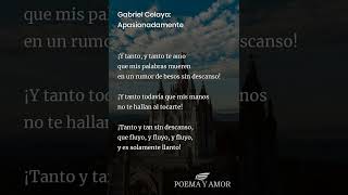 Gabriel Celaya Apasionadamente Poema [upl. by Baten]