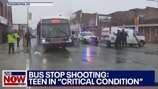 Mass shooting at bus stop Suspect car recovered [upl. by Dunseath]