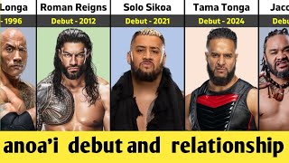 WWE Anoai Family All Wrestlers Debut wwe [upl. by Terina]