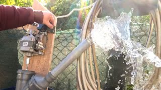 DIY Powerful Water PUMP High Debit Using Washing Machine Motor And PVC PIPE [upl. by Ailalue]