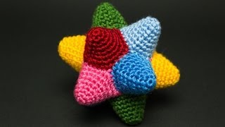 【Amigurumi】小星型十二面体ボールを編んでみた【Small stellated dodecahedron】 [upl. by Kallista]