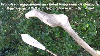 Propulseur magdalénien au cheval bondissant de Bruniquel  Magdalenian Atlatl horse from Bruniquel [upl. by Tobye]