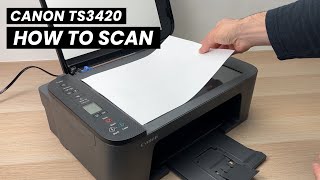 Canon Pixma TS3420 Printer How to Use the Scanner  3 ways [upl. by Conni]