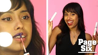 Review We tried the viral TikTok Wonderskin Peel amp Reveal Lip Color  Getting Testy [upl. by Mari]