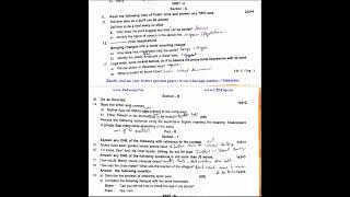 12th English 2nd Mid Term Test 2022 Original Question Paper [upl. by Werner]