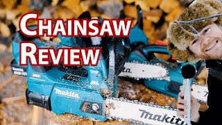 Makita Chainsaw Comparison 40v 36V 18V Arborist Review [upl. by Liuqnoj]