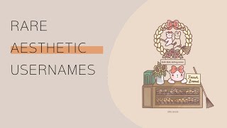 RARE AESTHETIC USERNAMES  with summer  part 40 [upl. by Zoller]