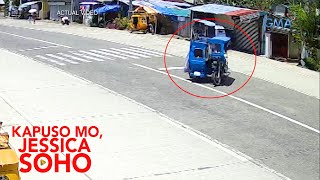 TRICYCLE BIGLANG GUMALAW AT PUMARADA KAHIT WALA NAMANG DRIVER  Kapuso Mo Jessica Soho [upl. by Danby]