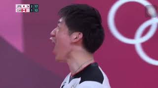 Ran Takahashi fakes set to Yuki Ishikawa at Tokyo Olympics 2020 [upl. by Octavus639]