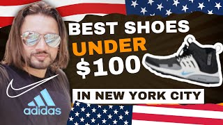 Most Comfortable Shoes Under 100 in NYC USA  Best Deals on Nike Adidas Sketchers [upl. by Ecirtram814]