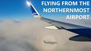 Wonderful scenic flight  SAS A320neo Longyearbyen to Oslo [upl. by Adnyleb360]