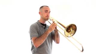 Trombone Lesson 7 First Five Notes F Eflat D C Bflat [upl. by Ruperta216]