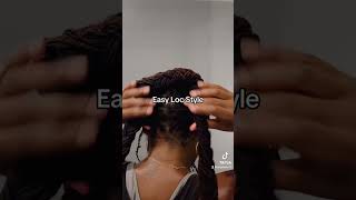 Loc Tutorial Check out full video to recreate this beautiful look locstyles protectivestyles [upl. by Shayna202]