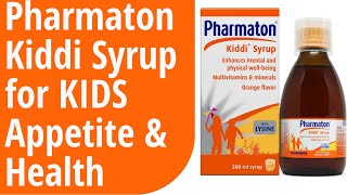 Pharmaton kiddi Syrup for kids Appetite amp Immunity booster Uses and sideeffects  Medic Health [upl. by Edy]