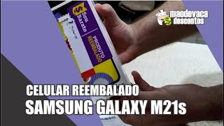 Unboxing Smartphone Reembalado  SAMSUNG GALAXY M21s  Comprado no Site Sou Barato [upl. by Ynffit]