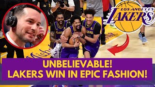 Lakers Win in EPIC Fashion with INSANE 20POINT Comeback Olivari Shines and Redick Makes History [upl. by Ymmaj]