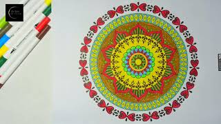 Coloring Mandala Art with Relaxing Music 🎨 [upl. by Shalom]