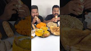 STREET SHAWARMA EATING CHALLENGE😱BROTHER Vs BROTHER😍🔥 shorts foodie eating [upl. by Marcos120]