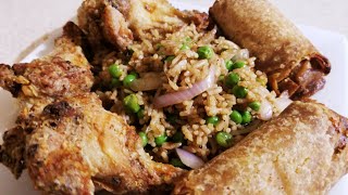 Ninja Foodi Fried Rice Chicken Wings amp Egg Rolls Kentucky Kernel [upl. by Ennaed]