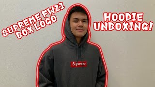 Supreme FW21 Box Logo Hoodie Unboxing Charcoal Grey [upl. by Talbert69]