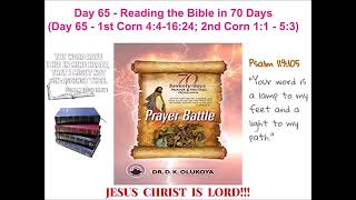 Day 65 Reading the Bible in 70 Days 70 Seventy Days Prayer and Fasting Programme 2024 Edition [upl. by Hartnett615]