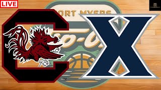 South Carolina vs Xavier Fort Myers TipOff College Basketball Live Scoreboard amp Chat [upl. by Shaver]