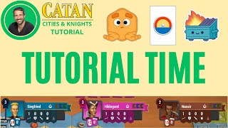 TUTORIAL Catan Universe Flawlessly Teaches Us Everything  CATAN CITIES AND KNIGHTS [upl. by Arihay325]