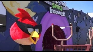 New Angry Birds Space Encounter attraction at Kennedy Space Center Visitor Complex [upl. by Naleek676]