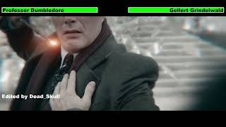 Professor Dumbledore vs Gellert Grindelwald with healthbars [upl. by Keane]