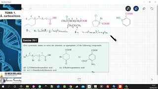 TEMA 16 ÁCIDOS CARBOXÍLICOS  161 NOMENCLATURA [upl. by Kuehn]
