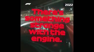 Charles Leclerc Team Radio quotTheres something strange with the enginequot but he was just joking 😂  F1 [upl. by Kaycee157]