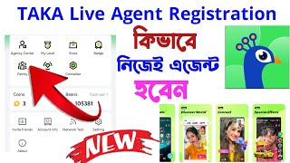 How to Become an Agent TAKA Live Agency Registration Process Taka Live agent link [upl. by Lenz]