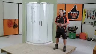 How to Install a Shower Enclosure  Mitre 10 Easy As DIY [upl. by Belac240]