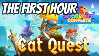 My first funny cat video  trying Cat Quest amp Snakebird Epics Xmas gifts 7 [upl. by Anihtyc450]