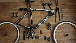 How to assemble a road bike  Bianchi [upl. by Hgielsel]