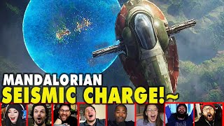 Reactors Reaction To Boba SEISMIC CHARGE On The Mandalorian Season 2 Episode 7  Mixed Reactions [upl. by Sirap11]