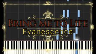 Evanescence  Bring me to Life Piano Tutorial Synthesia [upl. by Egroej]